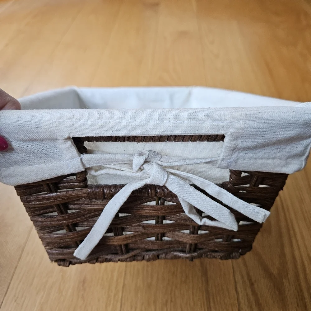 Rattan Decorative & Functional Baskets Set of 2